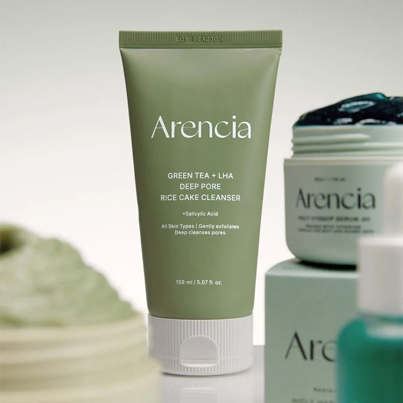 Green Tea + LHA Deep Pore Rice Cake Cleanser - Image 7