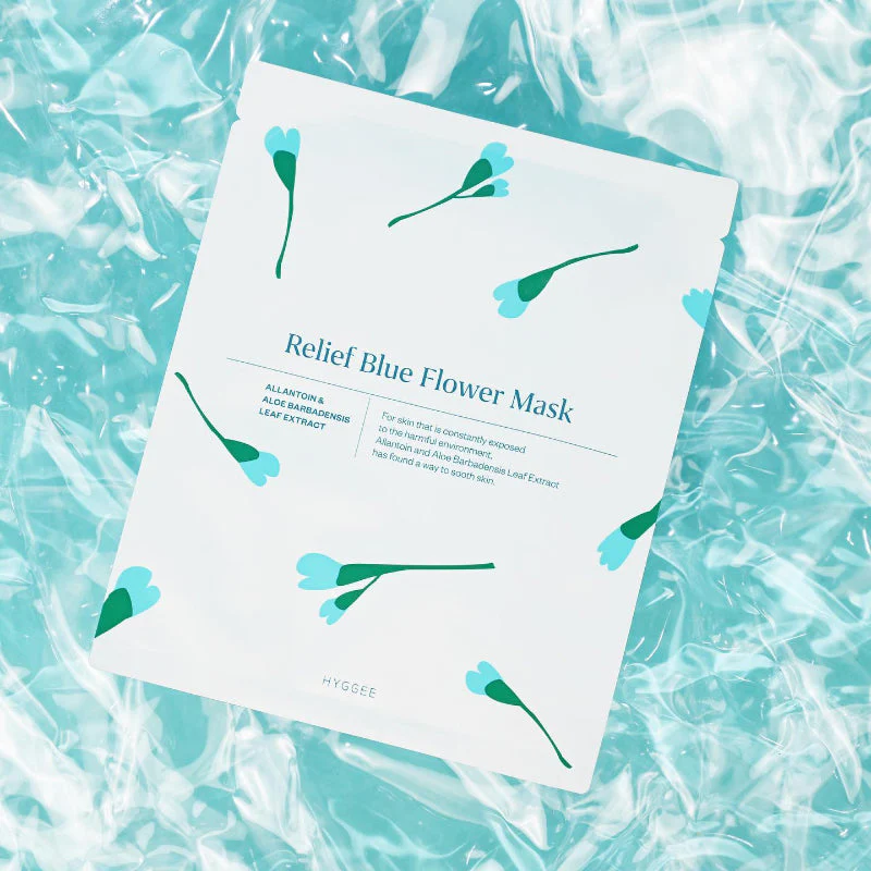 Relief Blue Flower Mask - Image 2
