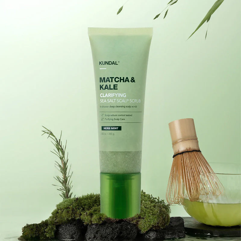 Matcha & Kale Clarifying Sea Salt Scalp Scrub - Image 4