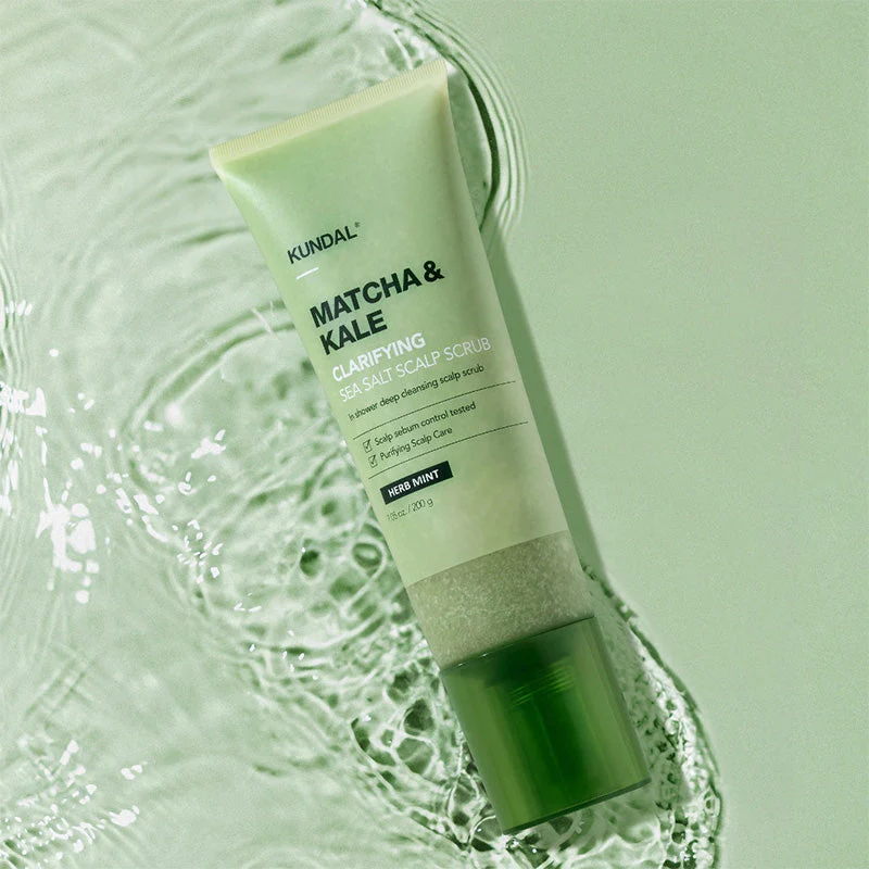 Matcha & Kale Clarifying Sea Salt Scalp Scrub - Image 5