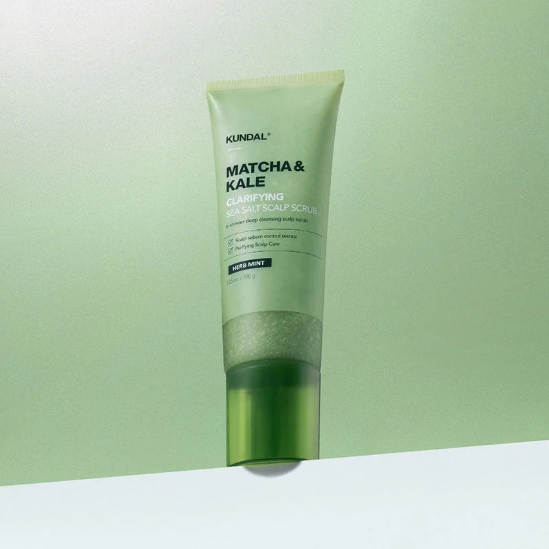 Matcha & Kale Clarifying Sea Salt Scalp Scrub - Image 6